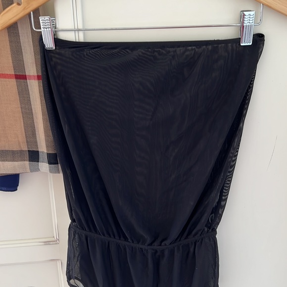 American Apparel Black Transparent Bodysuit - Picture 4 of 7